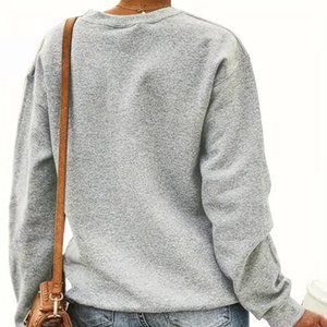 Merry & Bright Letter Print Sweatshirt